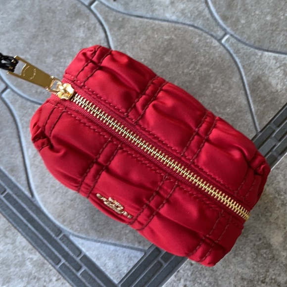 COACH Small Boxy Cosmetic Case With Ruching - Picture 4 of 16